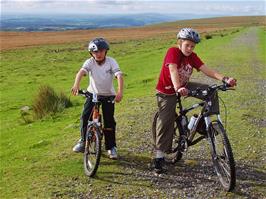 Glen and Ryan on the Princetown railway path