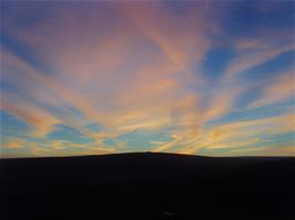 Sunset over White Barrows