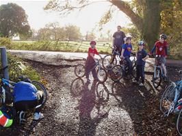 Preparing for the track near Powderham