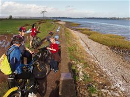 The start of the Exe Estuary track