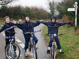 Our youngsters enjoying the snow near Gidleigh Bridge