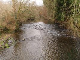View north from the bridge towards Diptford