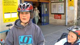 Preparing to leave Taunton station