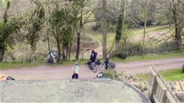 View from our dorm at Quantock Hills Youth Hostel as the group prepare to leave