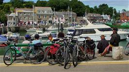 Lunch at Padstow harbour