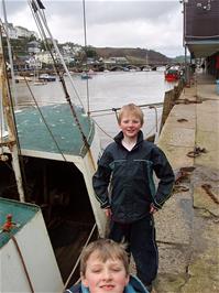 Hallam and Alex at East Looe