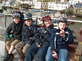 Lunch at Polperro harbour