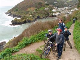 The coast path above Polperro