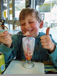 Hallam enjoys a well-earned KBG