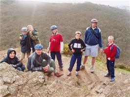Admiring a viewpoint from Hunter's Path