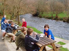 Refreshments at Fingle Bridge