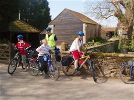 Preparing to leave the Willows and Wetlands Centre, Meare Green