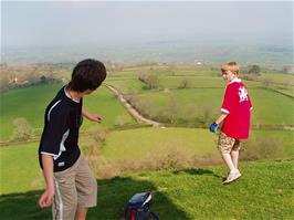 Matt & Olly on Glastonbury Tor