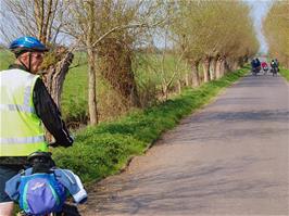 Typical Levels scenery on Tealham Moor Drove near Westham, with lanes lined with willow trees