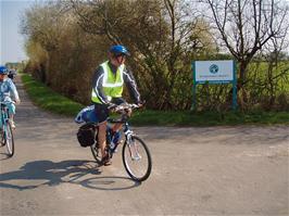 The driveway to North Drain Pumping Station on River Bridge Drove