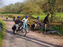 The beginning of the long Cockercombe climb to the Quantocks