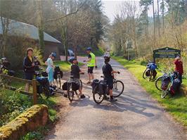 The beginning of the long Cockercombe climb to the Quantocks