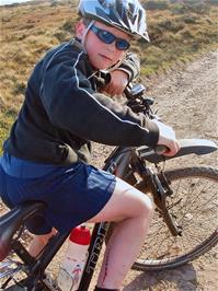 Ashley after an unexpected run-in with his chainset
