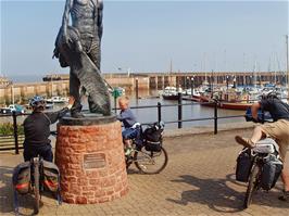 The Statue of the Ancient Mariner, on The Esplanade, Watchet