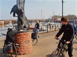 The Statue of the Ancient Mariner, on The Esplanade, Watchet