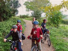 Preparing for the downhill track through Holne Woods
