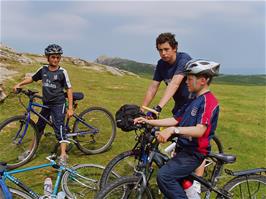 Henry, Jack and Ashley at Saddle Tor