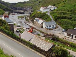 Boscastle, still under reconstruction after the floods of 2004