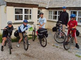 The group at Tintagel Youth Hostel