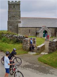 The ancient St Materiana's church at Tintagel, dating back to the 11th or 12th century