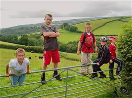 Resting part-way up Shuttaford Hill