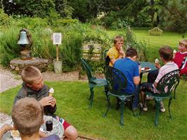 Ice creams and drinks at the garden centre tearooms