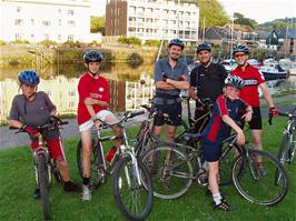 The group on Vire Island, Totnes
