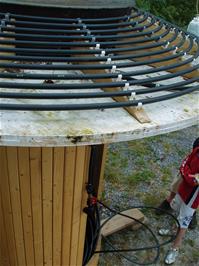 The mysterious solar-heated decontamination chamber we found near Luscombe Farm on Colston Road - new photo for 2025