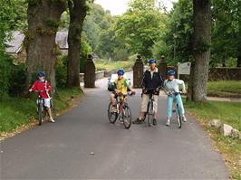 The group at the entrance to Dartington Hall estate near Totnes - new photo for 2025