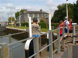A brief stop at Turf Lock, 5.5 miles into the ride