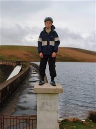 Dennis pushing the limits on the Avon Dam - new photo for 2025