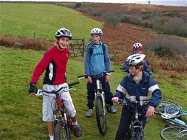 Preparing for the final, fun descent across the fields to Cross Furzes - new photo for 2025