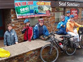Preparing to leave the National Seal Sanctuary at Gweek