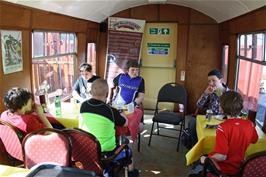 Bitton station buffet, on the Bristol and Bath railway path