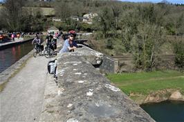 George Rogers on Dundas Aqueduct, Monkton Combe
