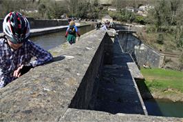 Will Rogers on Dundas Aqueduct, Monkton Combe