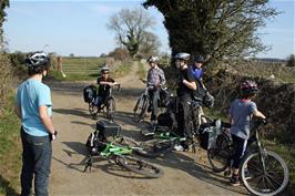 Chicks Lane, near Ston Easton, 22.4 miles into the ride