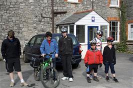 Ready to leave Cheddar Youth Hostel