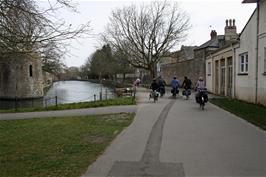 Riding through the Bishops Palace & Gardens, Wells
