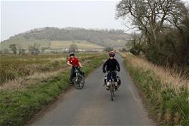 Lawrence and George on the Somerset Levels near Glastonbury