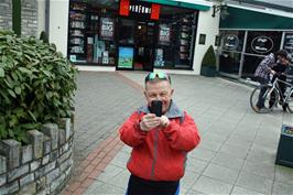 John snaps Michael at Clarks Village
