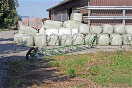 An unusual contraption outside a farm at Mattenhof, Deitingen, 22.7 miles into the ride
