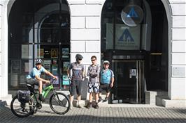 The group outside Solothurn Youth Hostel