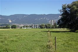 View to the western edge of Solothurn, from Route 5 just outside the town