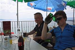 John and Ash at the Hotel du Monde, Grandvaux